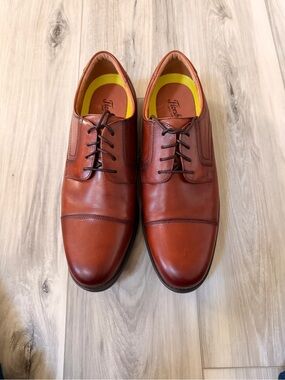 Florsheim Comfortech Ortholite Brown Leather Cap Toe Oxford Shoes 13D
